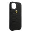 Ferrari FESPEHCP12MBK iPhone12/12 Pro 6,1 czarny/black hardcase On Track Perforated