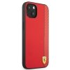 Ferrari FESAXHCP13MRE iPhone 13 / 14 / 15 6.1 czerwony/red hardcase On Track Carbon Stripe