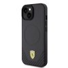 Ferrari FEHMP15SPTEK iPhone 15 / 14 / 13 6.1 czarny/black hardcase Carbon Metal Logo MagSafe
