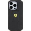 Ferrari FEHCP15LGSPSIK iPhone 15 Pro 6.1 czarny/black hardcase Grip Stand Metal Logo