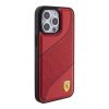 Ferrari FEHCP15LPWAR iPhone 15 Pro 6.1 czerwony/red hardcase Perforated Waves Metal Logo