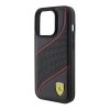 Ferrari FEHCP15LPWAK iPhone 15 Pro 6.1 czarny/black hardcase Perforated Waves Metal Logo