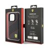 Ferrari FEHCP15LPWAK iPhone 15 Pro 6.1 czarny/black hardcase Perforated Waves Metal Logo