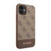 Guess GUHCN61G4GLBR iPhone 11 / Xr 6,1 brązowy/brown hard case 4G Stripe Collection