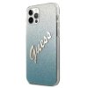 Guess GUHCP12LPCUGLSBL iPhone 12 Pro Max 6,7 niebieski/blue hardcase Glitter Gradient Script
