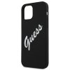 Guess GUHCP12SLSVSBW iPhone 12 mini 5,4 czarno biały/black white hardcase Silicone Vintage