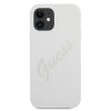 Guess GUHCP12SLSVSCR iPhone 12 mini 5,4 kremowy/cream hardcase Script Vintage