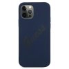 Guess GUHCP12LLSVSBL iPhone 12 Pro Max6,7 niebieski/blue hardcase Script Vintage