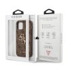 Guess GUHCP12M4GMGBR iPhone 12/12 Pro 6,1 brązowy/brown hardcase 4G Big Metal Logo