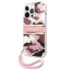 Guess GUHCP13XKCABPI iPhone 13 Pro Max6,7 różowy/pink hardcase Camo Strap Collection