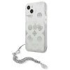Guess GUHCP13SKSPESI iPhone 13 mini 5,4 srebrny/silver hardcase Peony Chain Collection