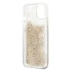 Guess GUHCP13SLGPEGO iPhone 13 mini 5,4złoty/gold hardcase Peony Liquid Glitter