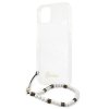 Guess GUHCP13SKPSWH iPhone 13 mini 5,4 Transparent hardcase White Pearl