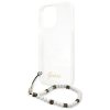 Guess GUHCP13LKPSWH iPhone 13 Pro / 13 6,1 Transparent hardcase White Pearl