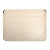 Guess Sleeve GUCS14PSATLE 14 beżowy/beige Saffiano Triangle Logo