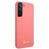 Guess GUHCS22MLSLMGFU S22+ S906fuksja/fuchsia hardcase Silicone Script Metal Logo