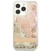 Guess GUHCP13LLFLSD iPhone 13 Pro / 136,1 złoty/gold hardcase Paisley Liquid Glitter