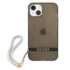 Guess GUHCP13SHTSGSK iPhone 13 mini 5,4 czarny/black hardcase Translucent Strap