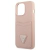 Guess GUHCP13XPSATPP iPhone 13 Pro Max 6,7 różowy/pink hardcase SaffianoTriangle Logo Cardslot