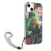 Guess GUHCP13SHFLSB iPhone 13 mini 5,4niebieski/blue hardcase Flower Strap