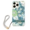 Guess GUHCP13LHFLSN iPhone 13 Pro / 13 6,1 zielony/green hardcase Flower Strap