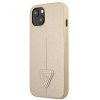 Guess GUHCP13SPSATLE iPhone 13 mini5,4 beżowy/beige hardcase SaffianoTriangle Logo