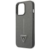 Guess GUHCP13LPSATLG iPhone 13 Pro / 13 6,1 srebrny/silver hardcase SaffianoTriangle Logo