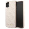 Guess GUHCN61G4GFPI iPhone 11 / Xr 6,1różowy/pink hard case 4G Metal Gold Logo