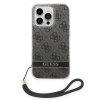 Guess GUOHCP14LH4STK iPhone 14 Pro 6,1 czarny/black hardcase 4G Print Strap