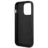 Guess GUHCP14LG4GFGR iPhone 14 Pro 6,1 szary/grey hard case 4G Metal Gold Logo