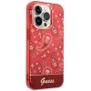 Guess GUHCP14LHGBNHR iPhone 14 Pro 6,1 czerwony/red hardcase Bandana Paisley
