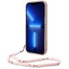 Guess GUHCP14MHGCOHP iPhone 14 Plus / 15 Plus 6.7 różowy/pink hardcase Translucent Pearl Strap