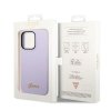 Guess GUHCP14LSLSMU iPhone 14 Pro 6,1 fioletowy/purple hard case Silicone Vintage Gold Logo