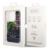 Guess GUHCP14LLFLSB iPhone 14 Pro 6,1 niebieski/blue hardcase Flower Liquid Glitter