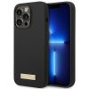 Guess GUHMP14LSBPLK iPhone 14 Pro6,1 czarny/black hard case Silicone Logo Plate MagSafe