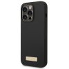 Guess GUHMP14LSBPLK iPhone 14 Pro6,1 czarny/black hard case Silicone Logo Plate MagSafe