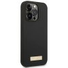 Guess GUHMP14LSBPLK iPhone 14 Pro6,1 czarny/black hard case Silicone Logo Plate MagSafe