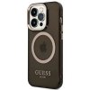 Guess GUHMP14XHTCMK iPhone 14 Pro Max6,7 czarny/black hard case Gold Outline Translucent MagSafe