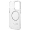 Guess GUHMP14XHTRMS iPhone 14 Pro Max 6,7 srebrny/silver hard case Metal Outline Magsafe