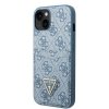 Guess GUHCP13MP4TPB iPhone 13 / 14 / 15 6.1 niebieski/blue hardcase 4G Triangle Logo Cardslot