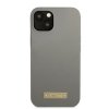 Guess GUHMP13MSPLG iPhone 13 / 14 / 15 6.1 szary/grey hard case Silicone Logo Plate MagSafe