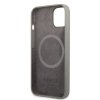 Guess GUHMP13MSPLG iPhone 13 / 14 / 15 6.1 szary/grey hard case Silicone Logo Plate MagSafe
