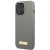 Guess GUHMP13LSPLG iPhone 13 Pro / 13 6,1 szary/grey hard case Silicone Logo Plate MagSafe
