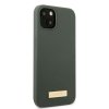 Guess GUHMP13MSBPLA iPhone 13 / 14 / 15 6.1 zielony/khaki hard case Silicone Logo Plate MagSafe
