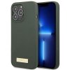 Guess GUHMP13XSPLA iPhone 13 Pro Max 6,7 zielony/khaki hard case Silicone Logo Plate MagSafe