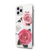 Guess GUHCN58ROSTRT iPhone 11 Protransparent hardcase Flower Desire Pink & White Rose