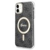 Zestaw Guess GUBPN61H4EACSK Case+Charger iPhone 11 6,1 czarny/black hard case 4G Print MagSafe