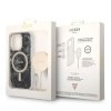 Zestaw Guess GUBPP14LHMEACSK Case+ Charger iPhone 14 Pro 6,1 czarny/black hard case Marble MagSafe