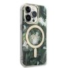 Zestaw Guess GUBPP14XHJEACSA Case+ Charger iPhone 14 Pro Max 6,7 zielony/green hard case Jungle MagSafe