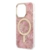 Zestaw Guess GUBPP14LHJEACSP Case+ Charger iPhone 14 Pro 6,1 różowy/pink hard case Jungle MagSafe